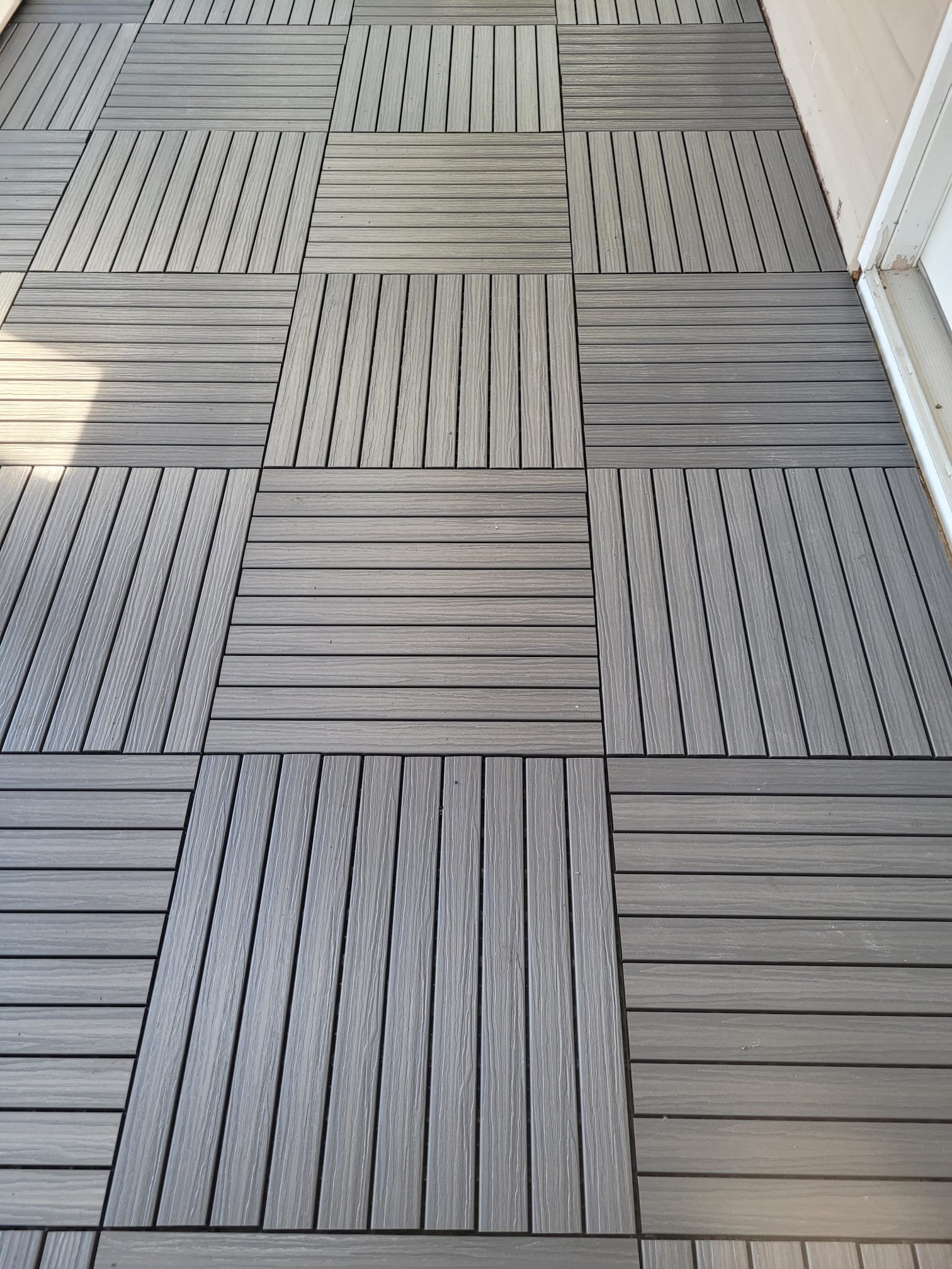 Premium composite interlocking deck tiles patio
